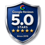 Cloke Custom Homes — Google Reviews 5.0 stars since 2019 shield badge